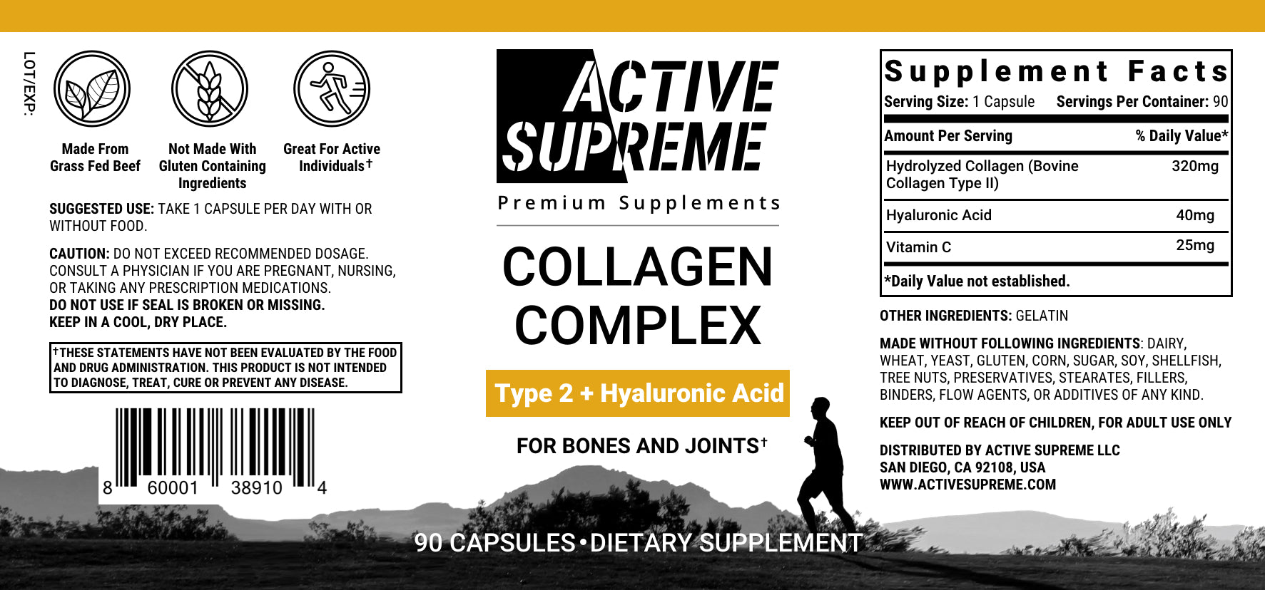 Collagen 2 Capsules with Hyaluronic Acid and Vitamin C